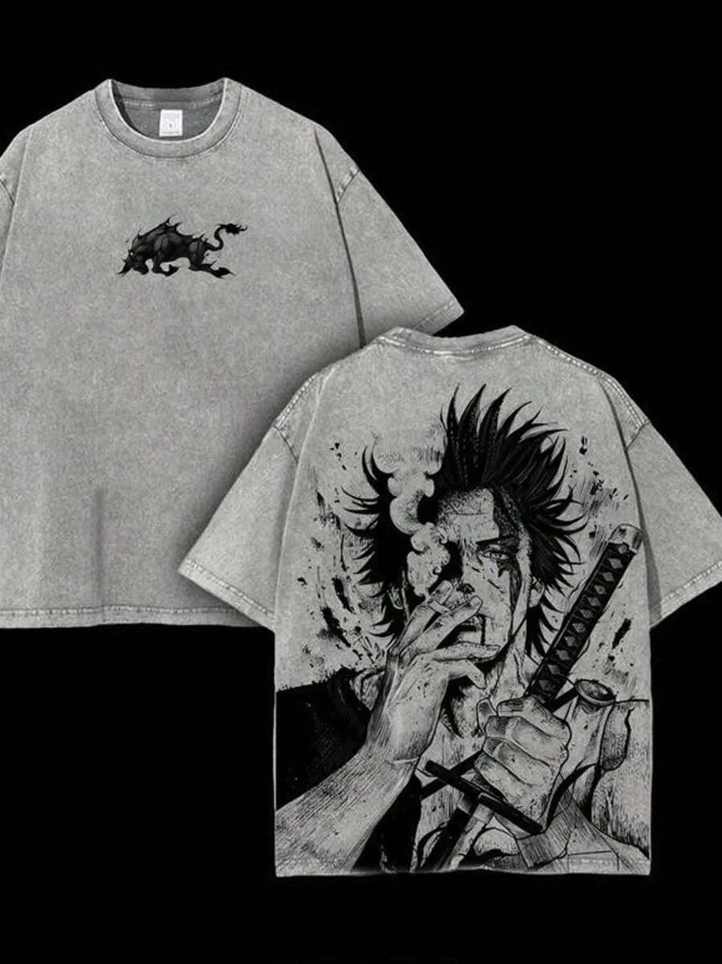 Camiseta Black Clover Yami Sukehiro – Estilo Oversized